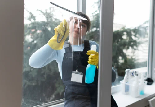Nettoyage de vitres intérieures et extérieures à Ouzilly